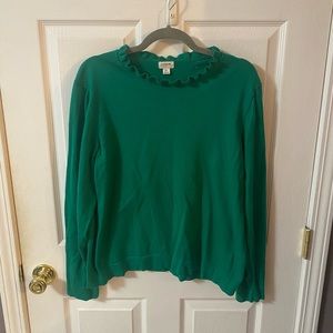 J. Crew Factory Ruffle Neck Sweater